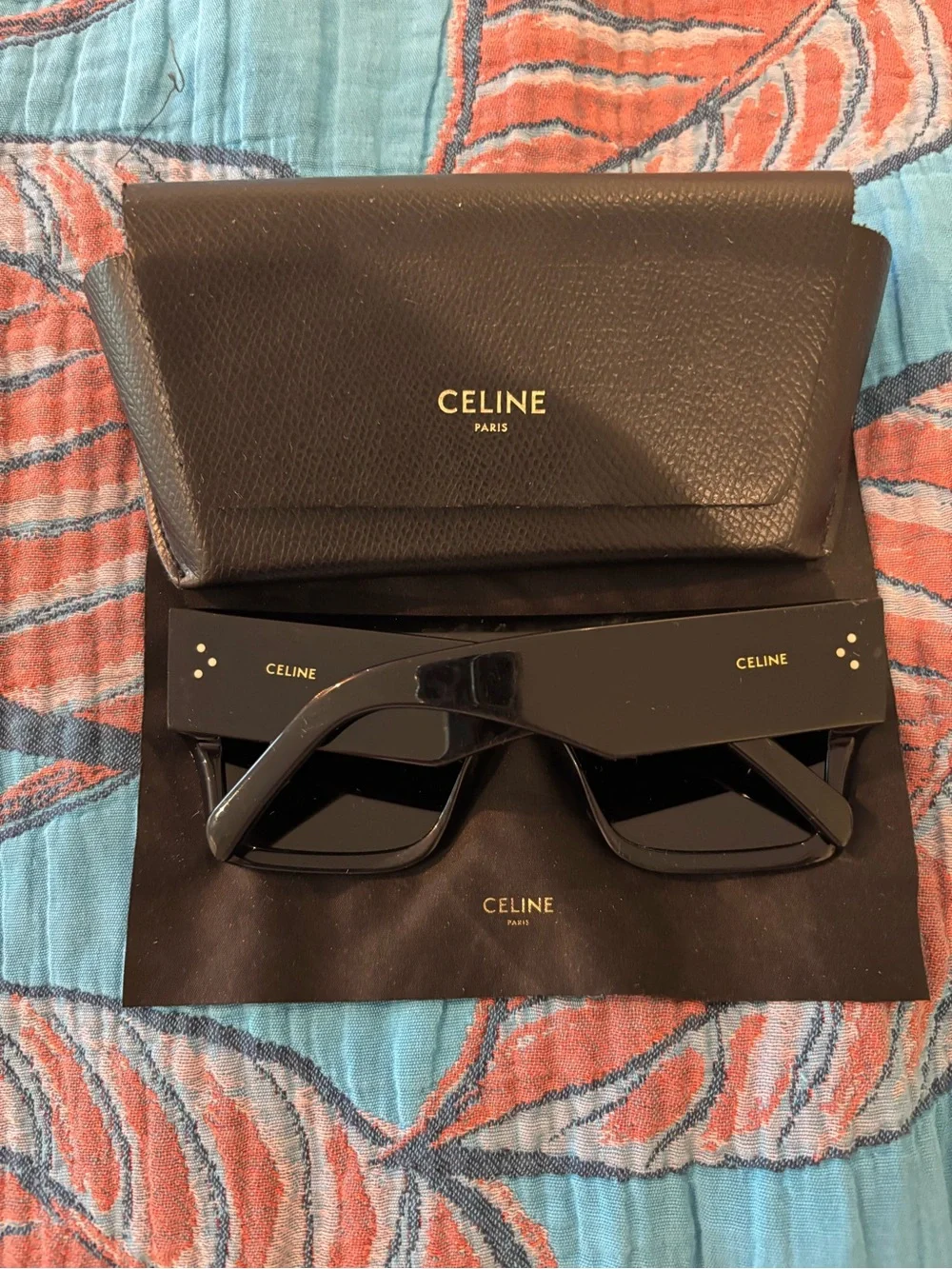 Celine Black Shield Sunglasses